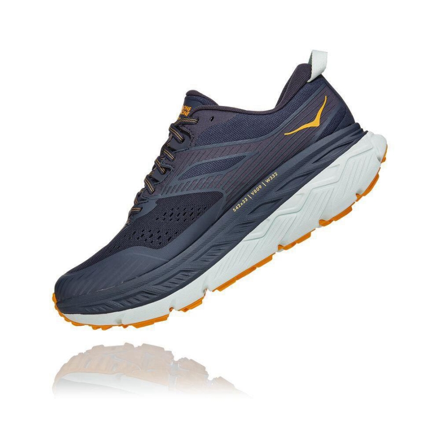 Navy Hoka Stinson ATR 6 Men's Trail Running Shoes | USA72SWGU