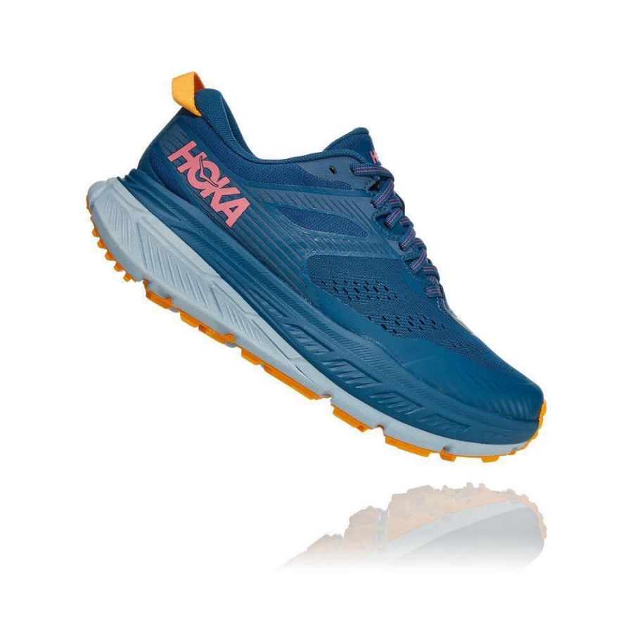 Navy Hoka Stinson ATR 6 Women's Hiking Shoes | USA59SYJV