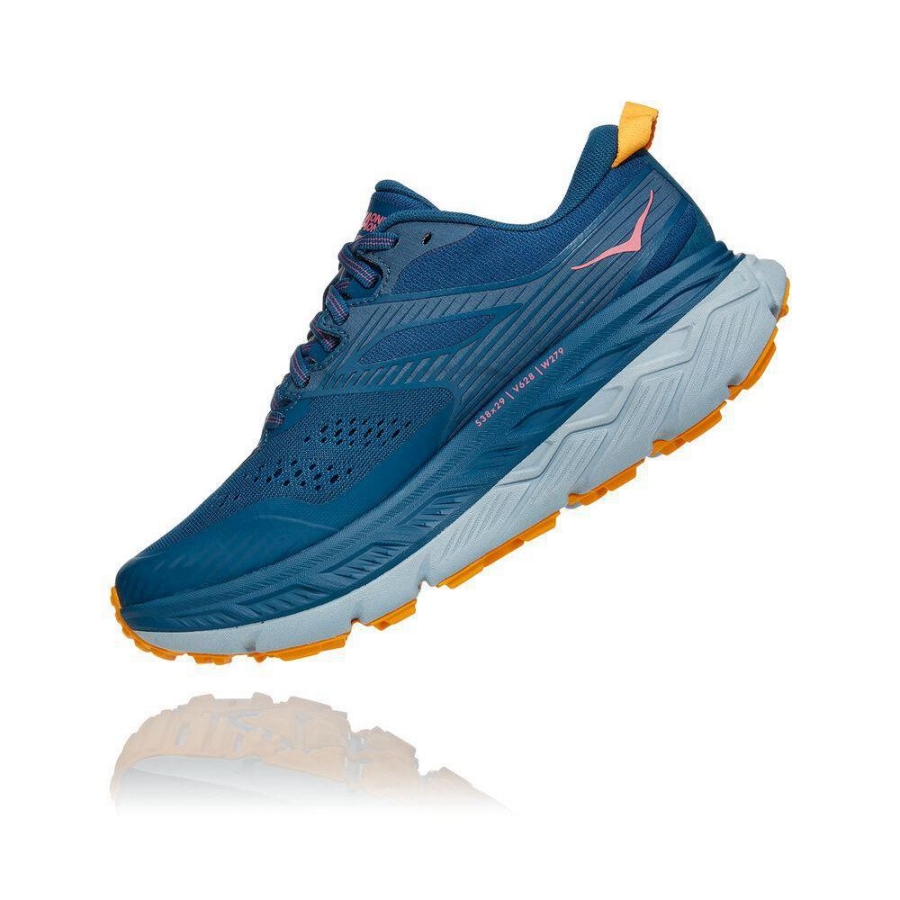 Navy Hoka Stinson ATR 6 Women's Hiking Shoes | USA59SYJV