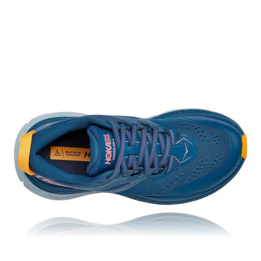 Navy Hoka Stinson ATR 6 Women's Hiking Shoes | USA59SYJV