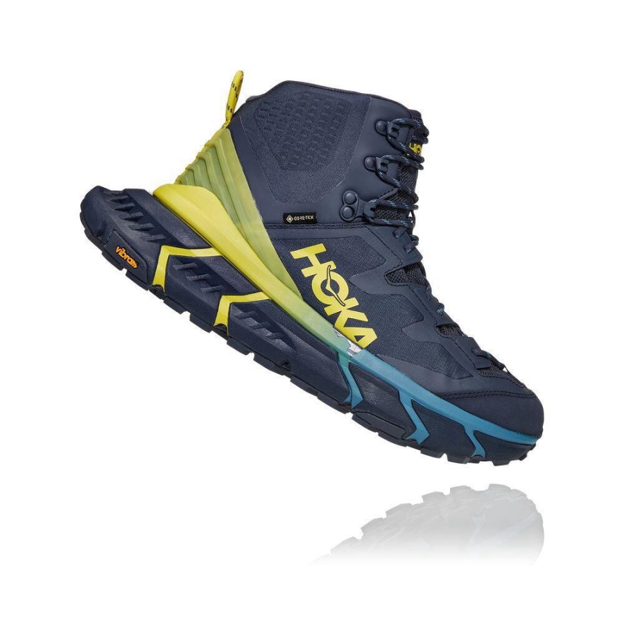 Navy Hoka TenNine Hike GTX Men's Sneakers | USA07JTDU