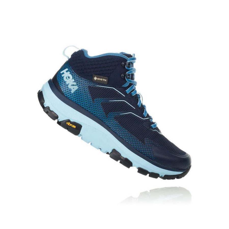 Navy Hoka Toa GTX Women's Hiking Boots | USA60QXKU