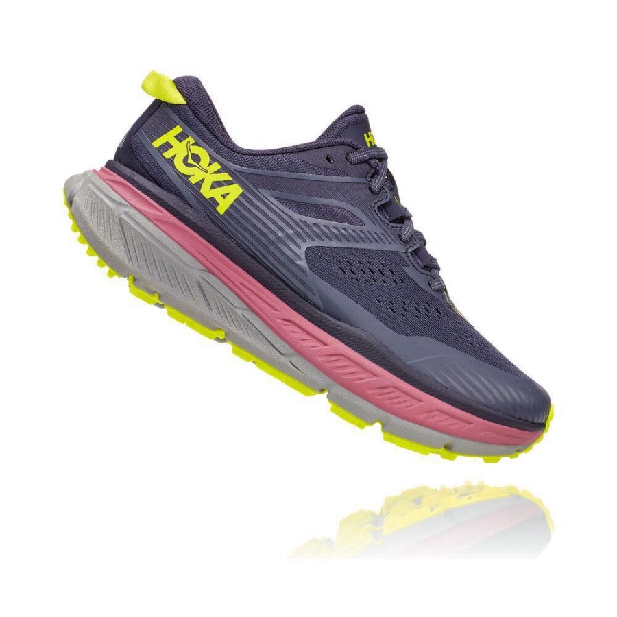 Navy / Pink Hoka Stinson ATR 6 Women's Hiking Shoes | USA60KEZM