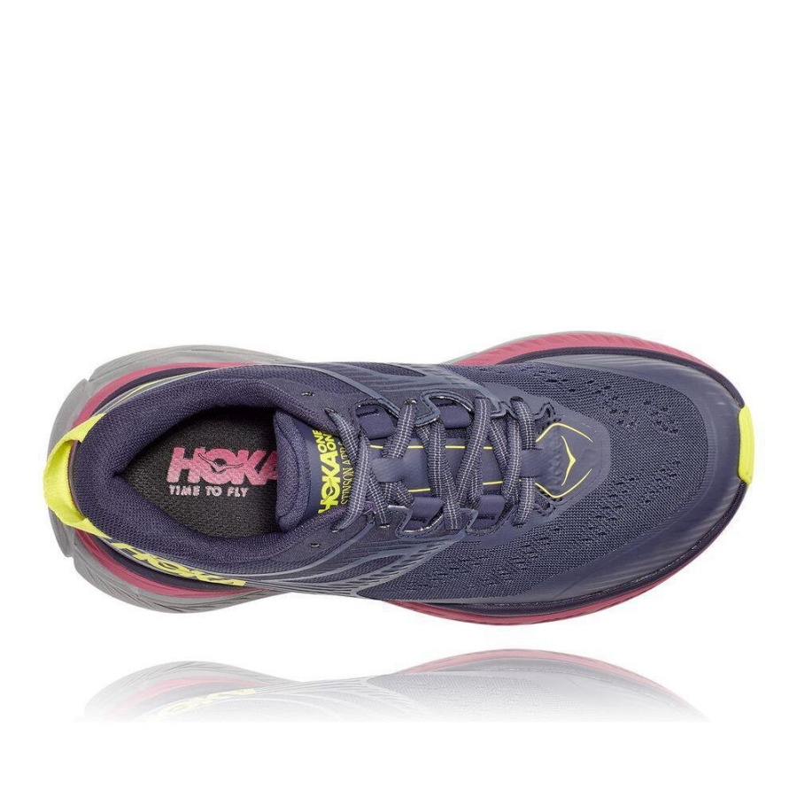 Navy / Pink Hoka Stinson ATR 6 Women's Hiking Shoes | USA60KEZM