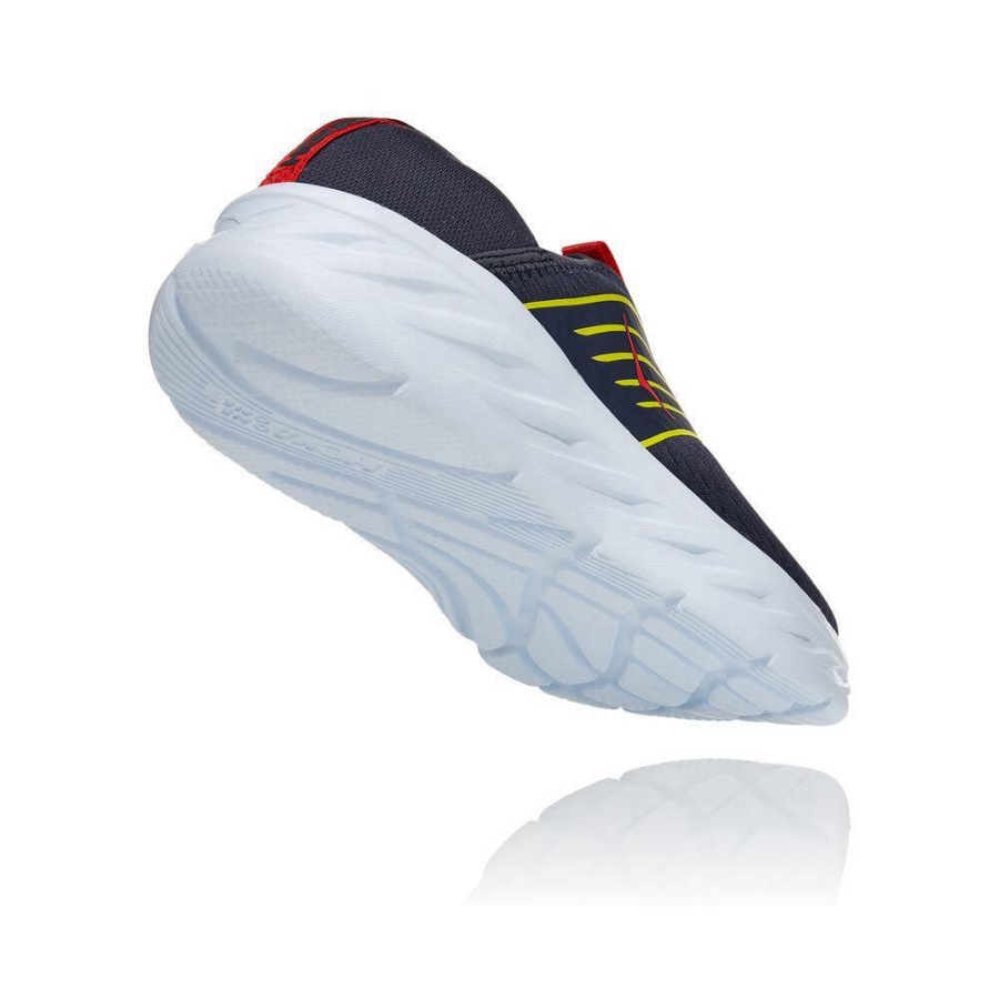 Navy / Yellow Hoka ORA Men's Sneakers | USA95NQAZ