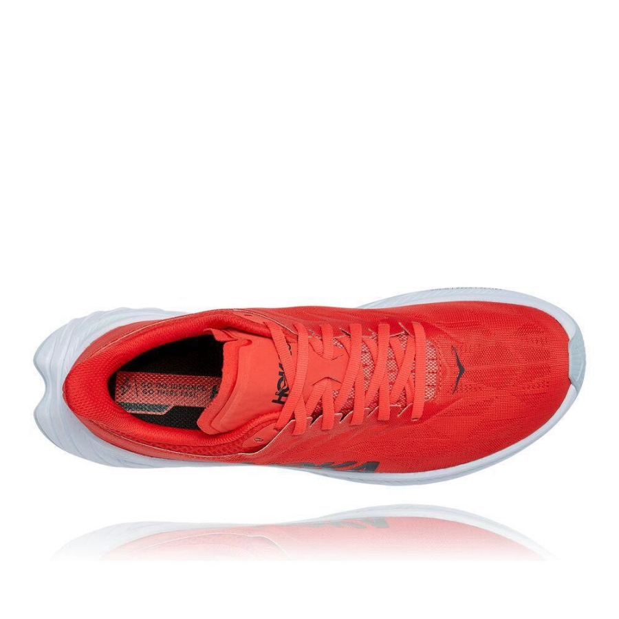 Red Hoka Carbon X 2 Men's Lifestyle Shoes | USA14FQVZ