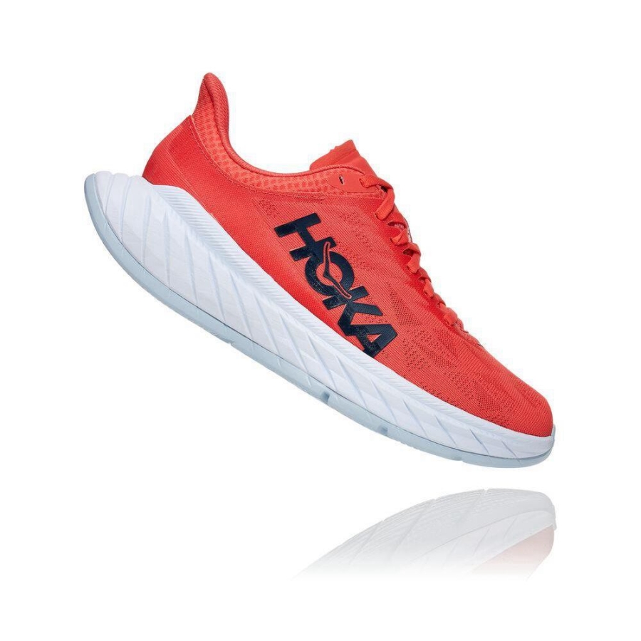 Red Hoka Carbon X 2 Women's Lifestyle Shoes | USA72OTZF