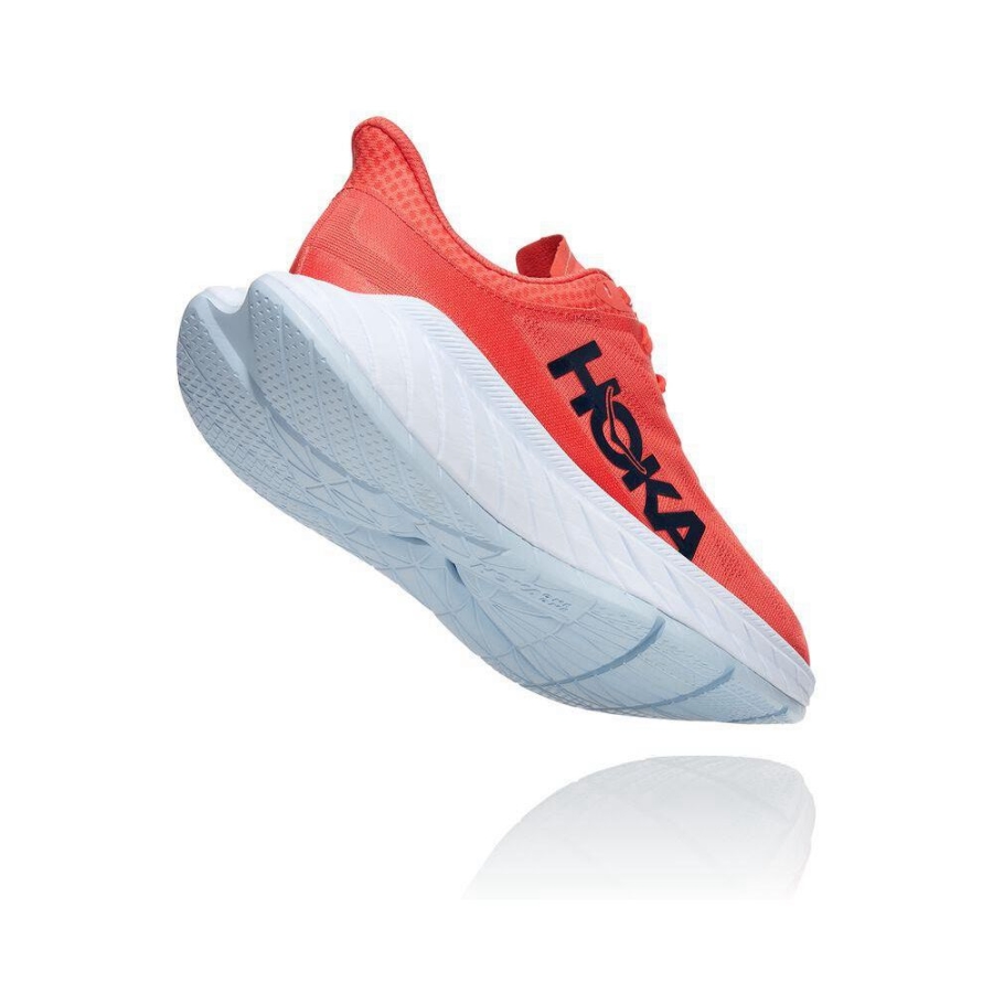 Red Hoka Carbon X 2 Women's Lifestyle Shoes | USA72OTZF