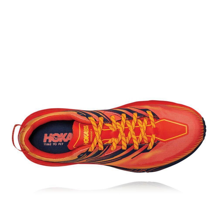 Red Hoka Speedgoat 4 GTX Men's Sneakers | USA65CQRE