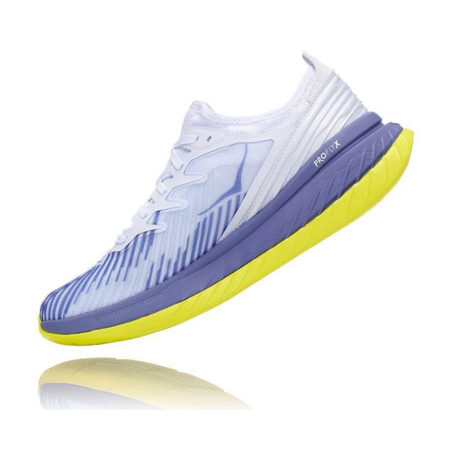 White / Blue Hoka Carbon X-SPE Women's Sneakers | USA82CRGM