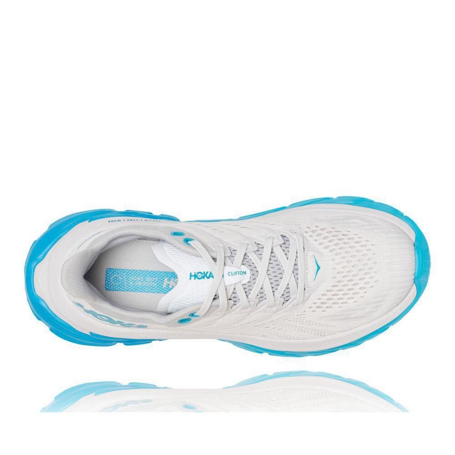 White / Blue Hoka Clifton Edge Women's Sneakers | USA90YEDS