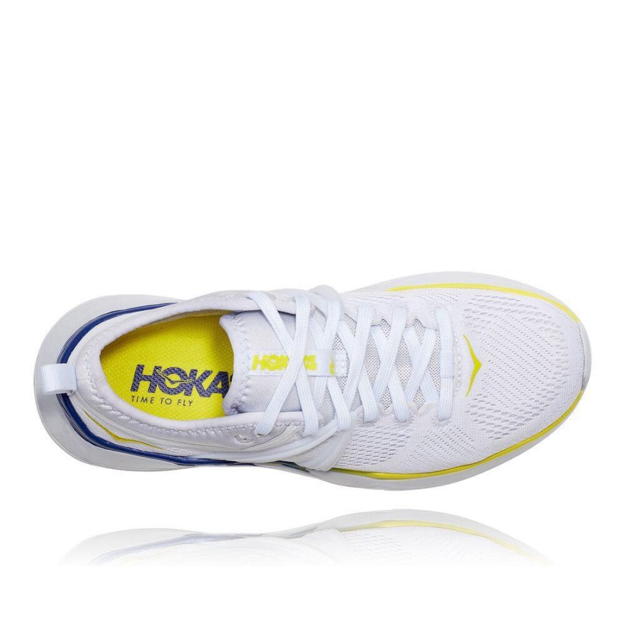 White / Blue Hoka Tivra Women's Sneakers | USA23PCUG