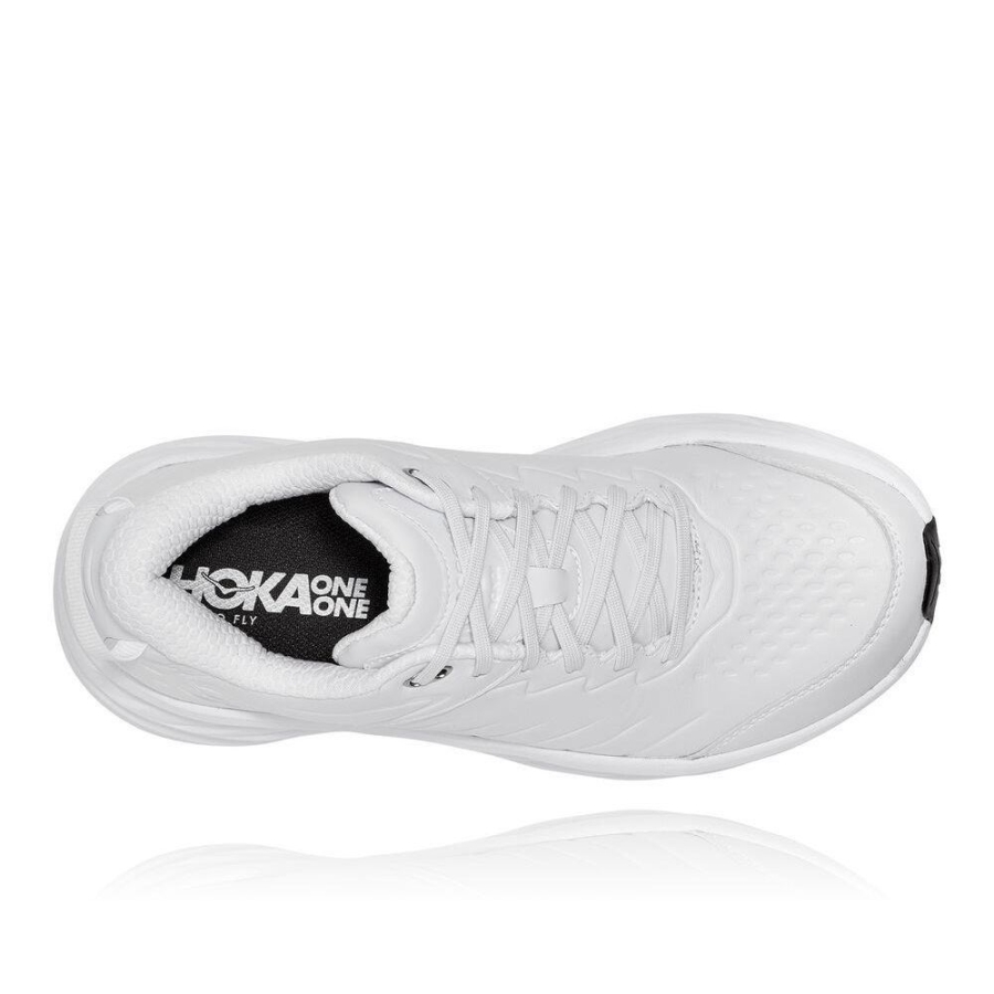 White Hoka Bondi SR Men's Sneakers | USA27BFTW