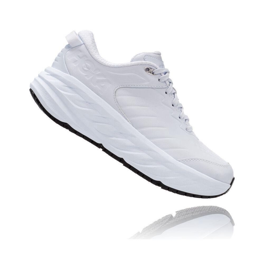 White Hoka Bondi SR Women's Walking Shoes | USA82PSEG