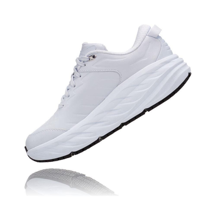 White Hoka Bondi SR Women's Walking Shoes | USA82PSEG