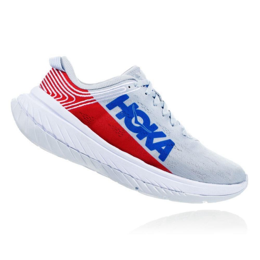 White Hoka Carbon X Men's Sneakers | USA42SIGA