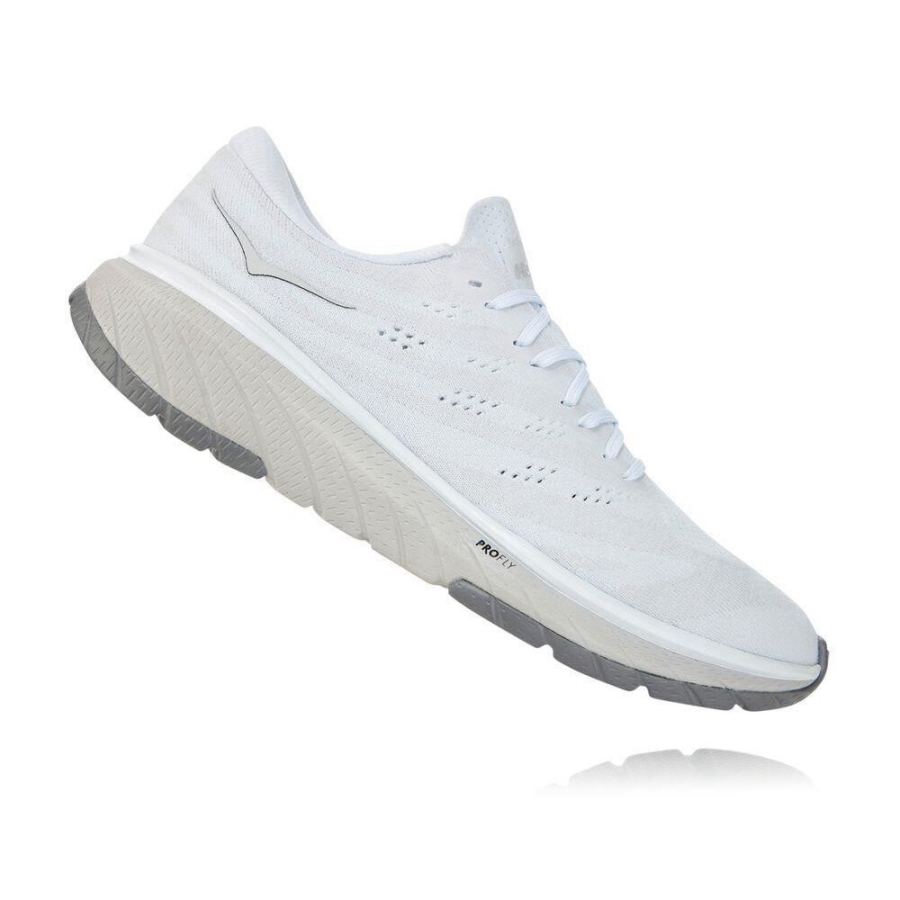 White Hoka Cavu 3 Men's Sneakers | USA38XCLW