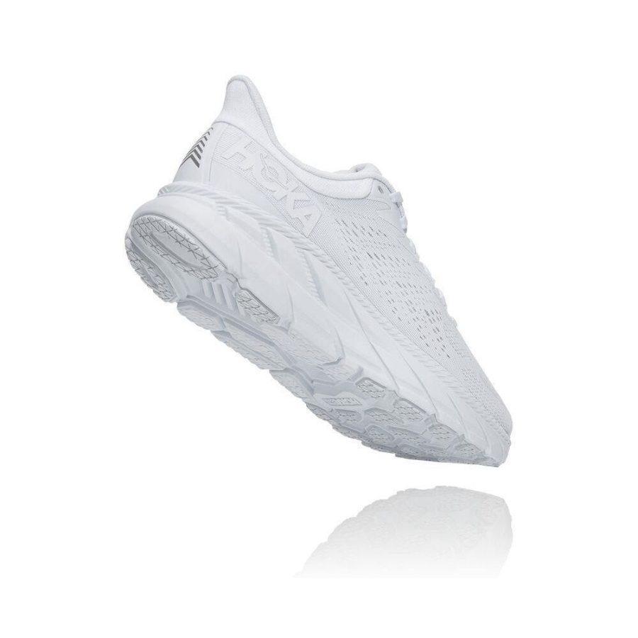 White Hoka Clifton 7 Women's Road Running Shoes | USA51DOQE