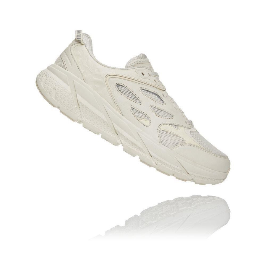 White Hoka Clifton L Men's Road Running Shoes | USA86MOIY