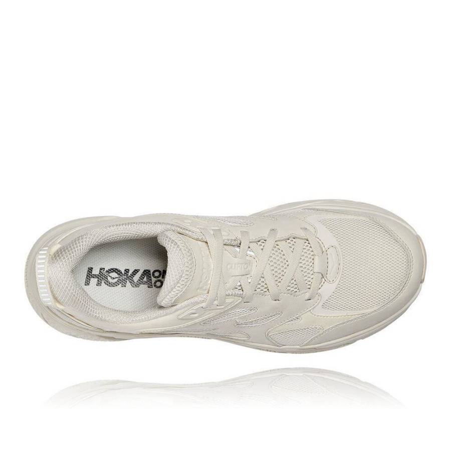 White Hoka Clifton L Men's Sneakers | USA06XYNW