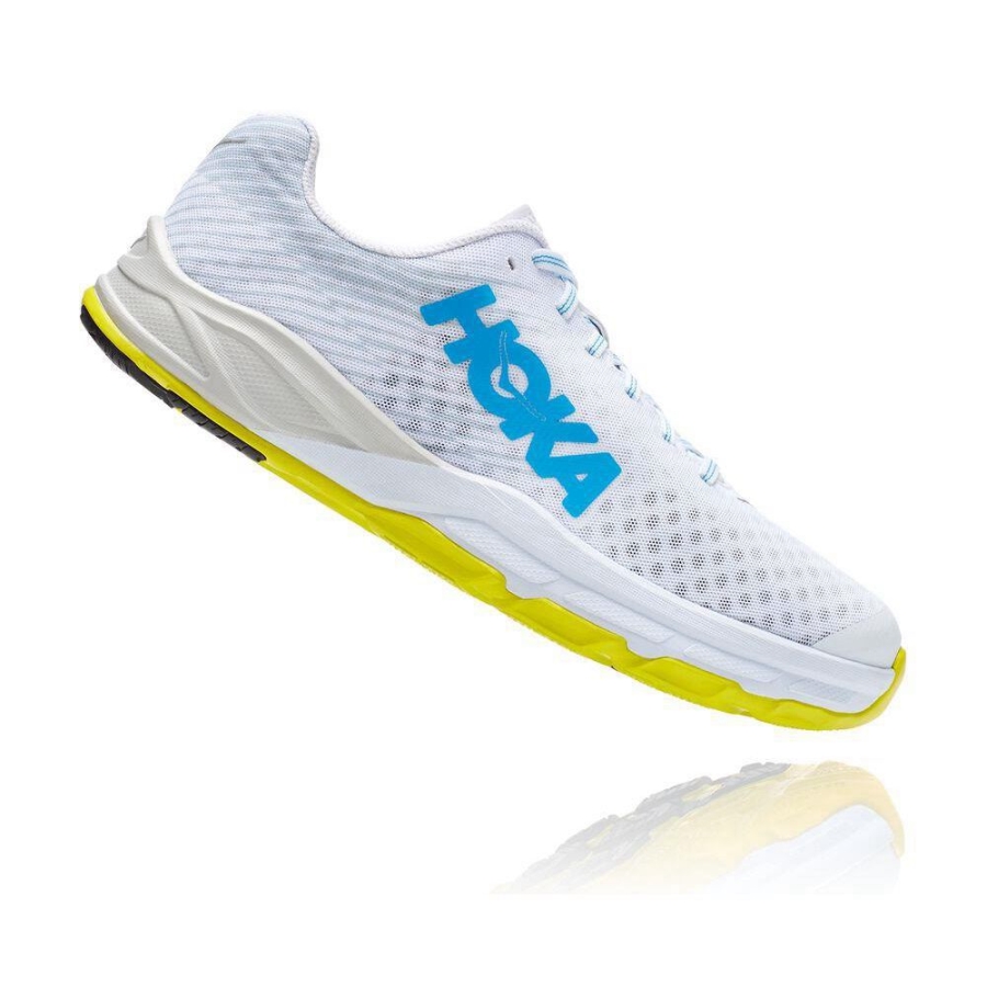 White Hoka EVO Carbon Rocket Men's Walking Shoes | USA94HQRU