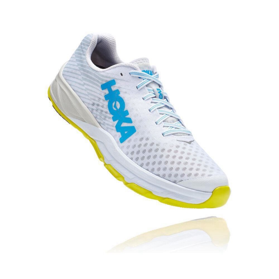 White Hoka EVO Carbon Rocket Men\'s Walking Shoes | USA94HQRU