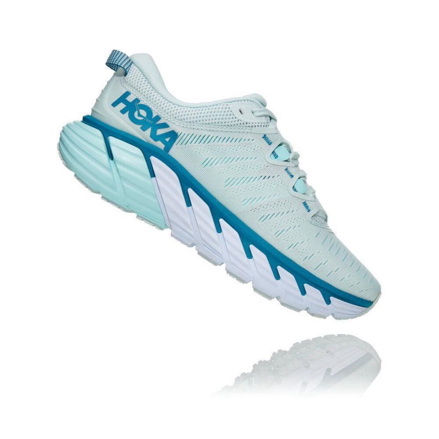 White Hoka Gaviota 3 Women's Sneakers | USA58XRVK