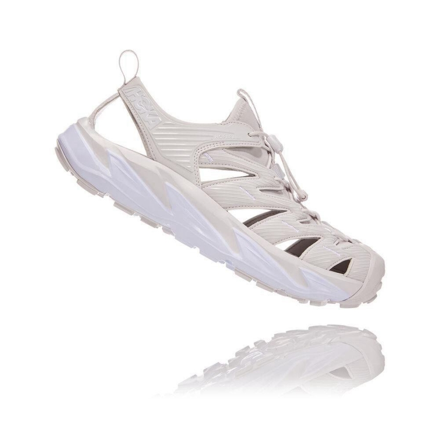 White Hoka Hopara Men's Hiking Sandals | USA29ZBCT