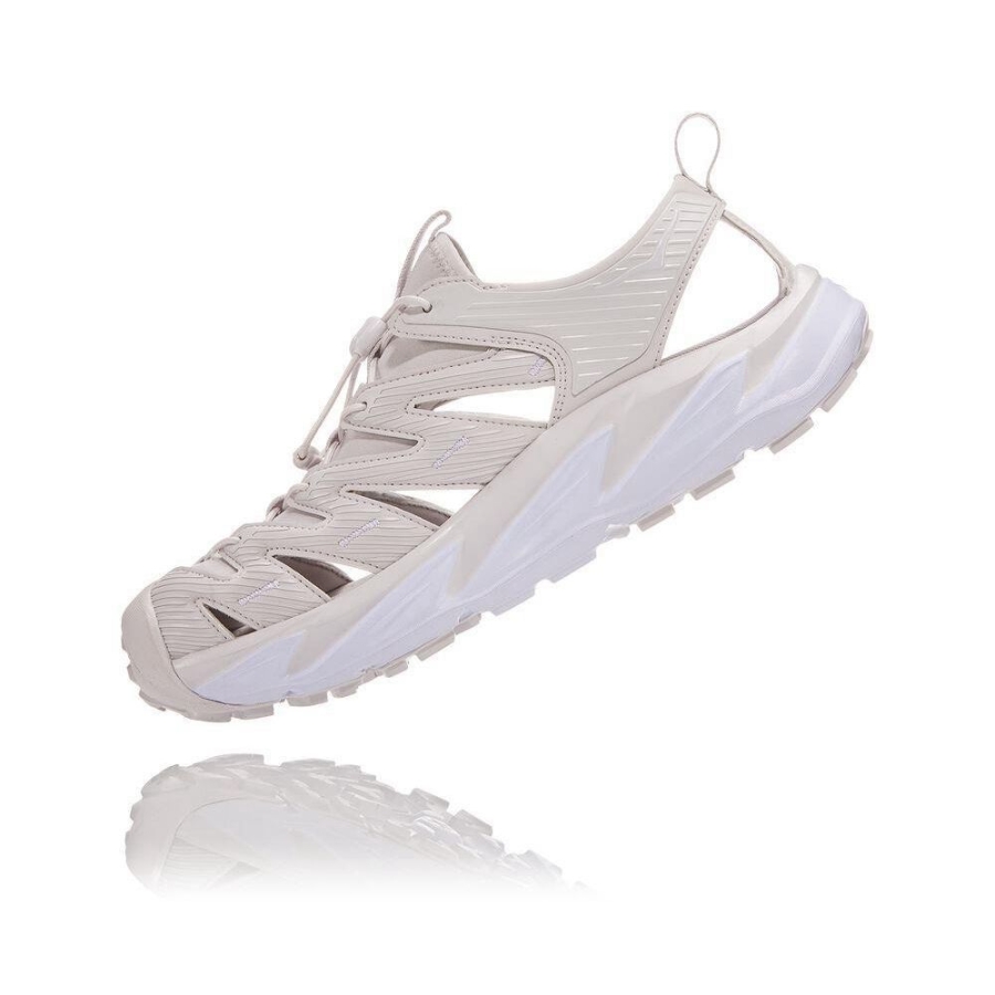 White Hoka Hopara Men's Hiking Sandals | USA29ZBCT