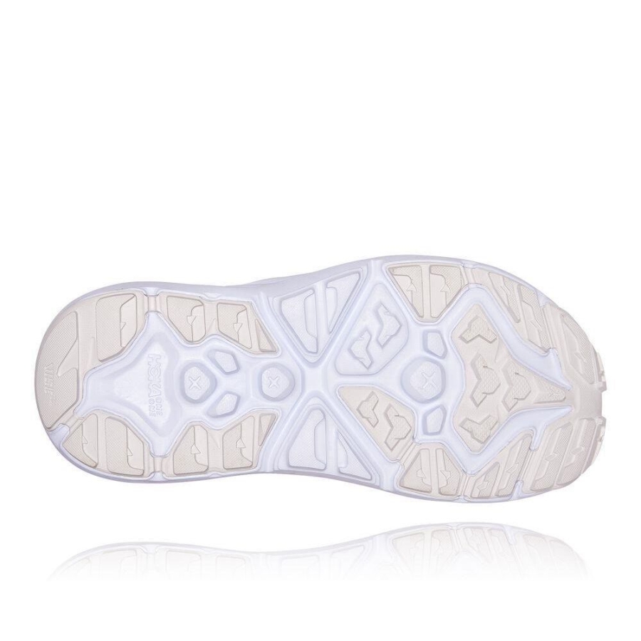 White Hoka Hopara Men's Recovery Sandals | USA70ECXY