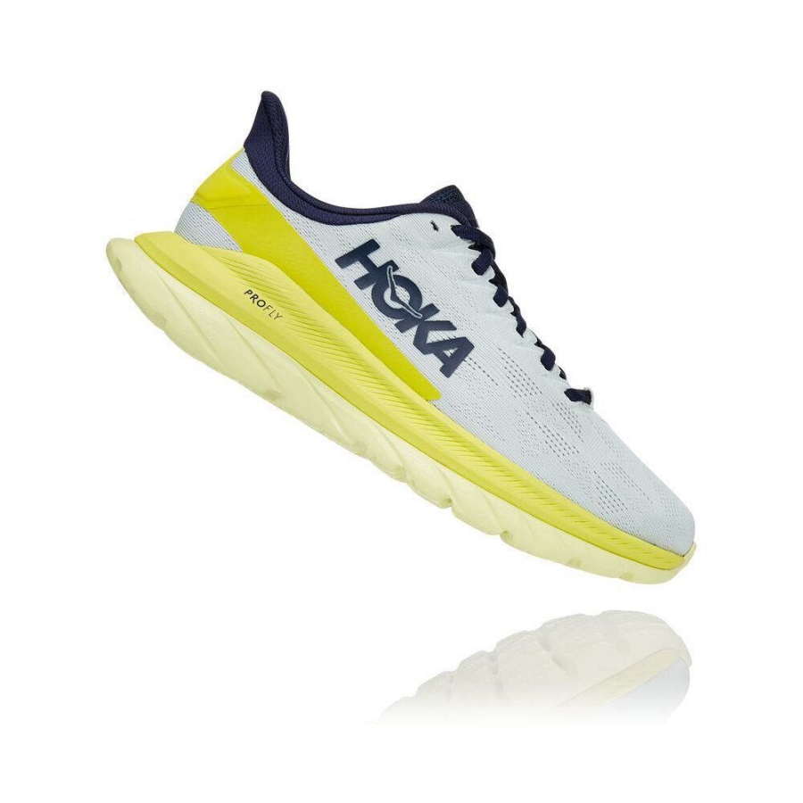 White Hoka Mach 4 Women's Sneakers | USA43UTOH