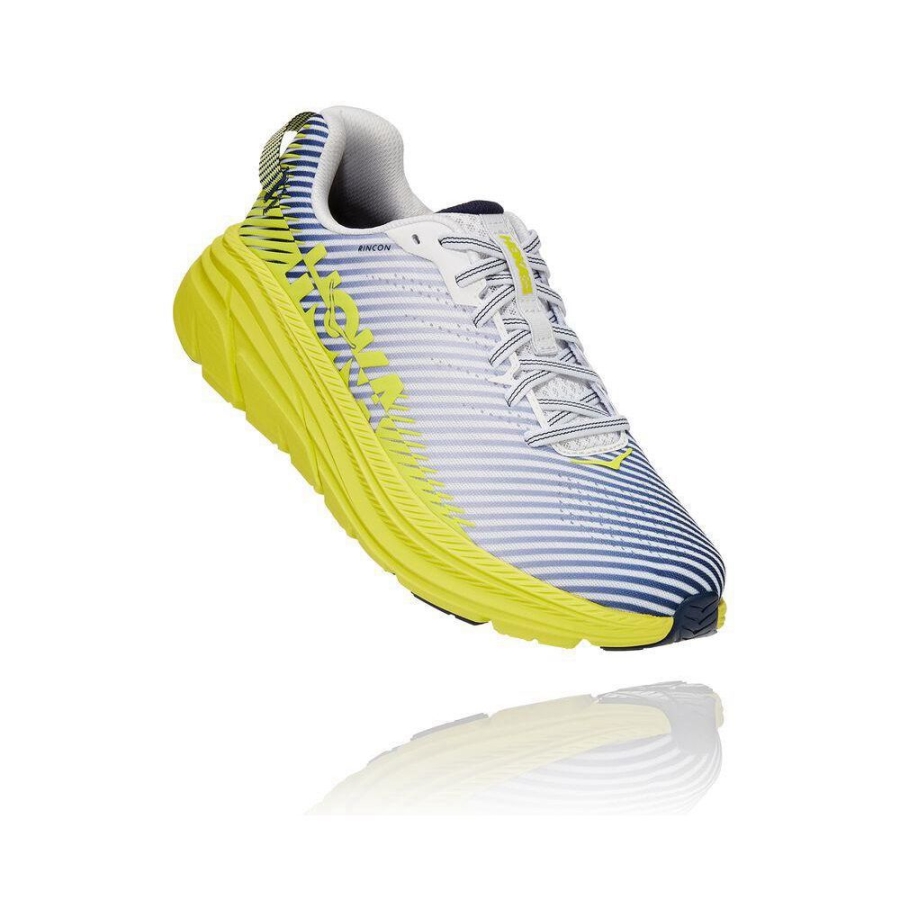 White Hoka Rincon 2 Men\'s Road Running Shoes | USA23YLVG