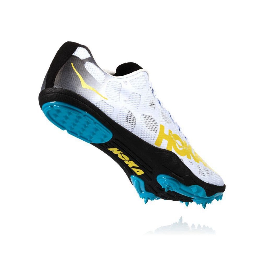 White Hoka Rocket LD Men's Spikes Shoes | USA60GWKD