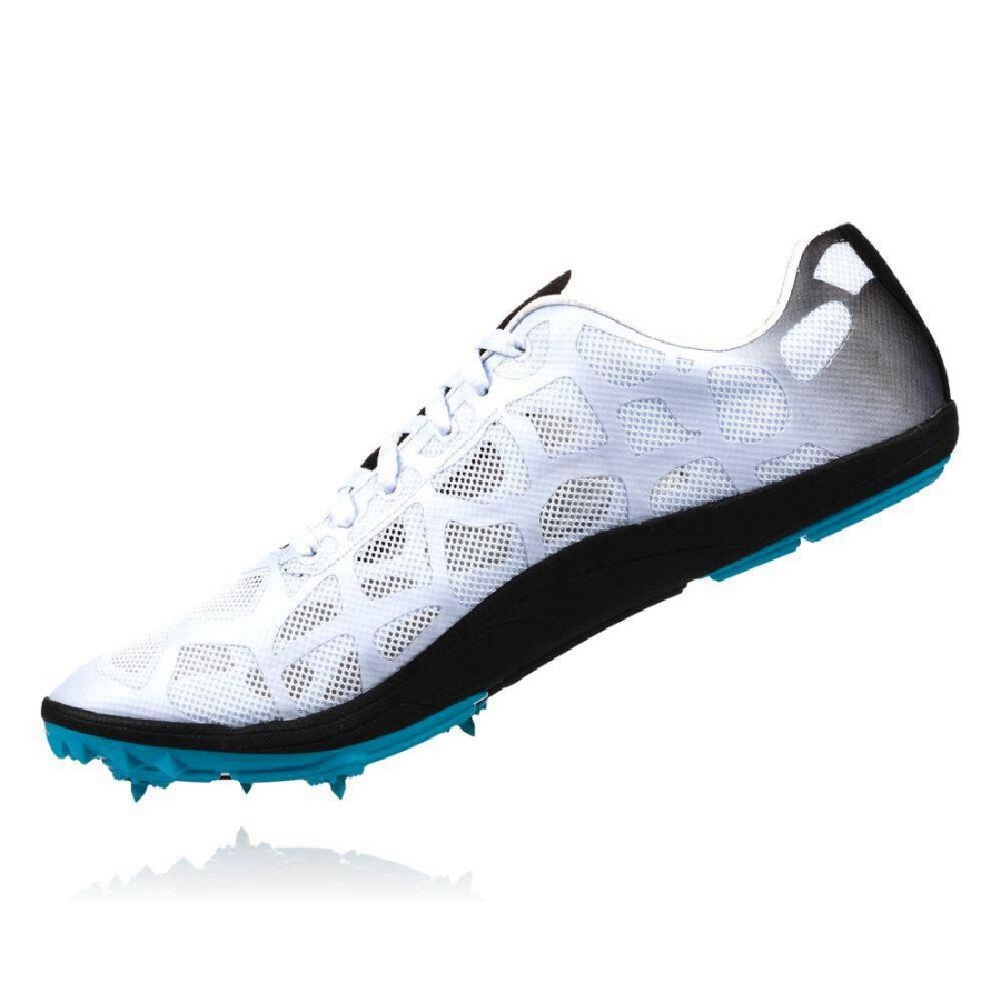 White Hoka Rocket LD Men's Spikes Shoes | USA60GWKD