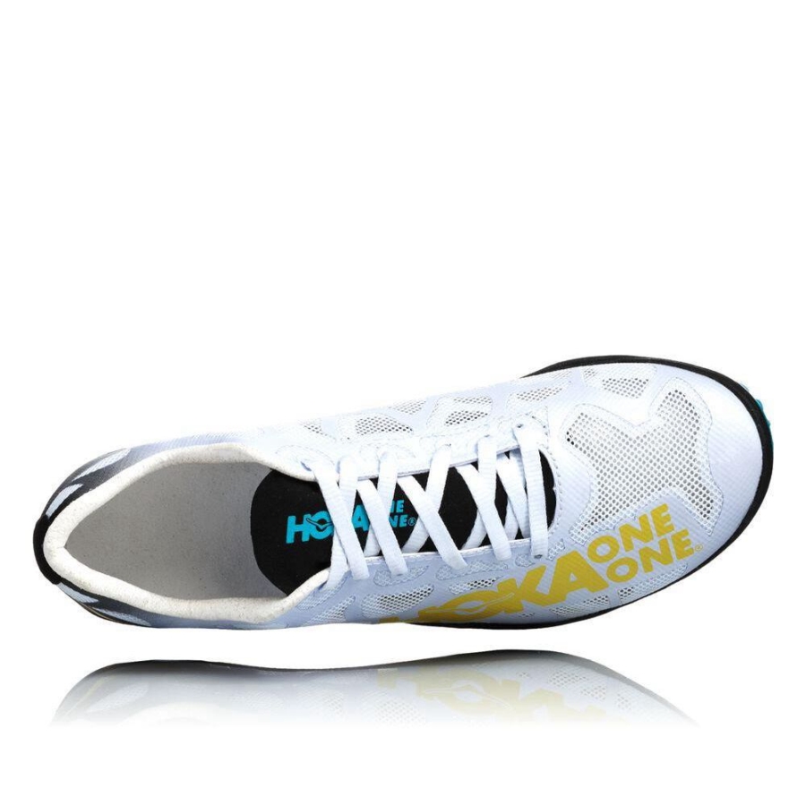 White Hoka Rocket LD Men's Spikes Shoes | USA60GWKD