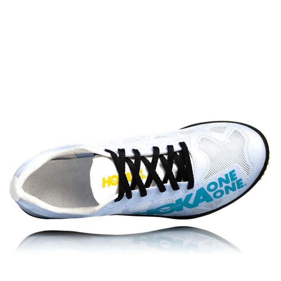 White Hoka Rocket MD Men's Spikes Shoes | USA74JAKT