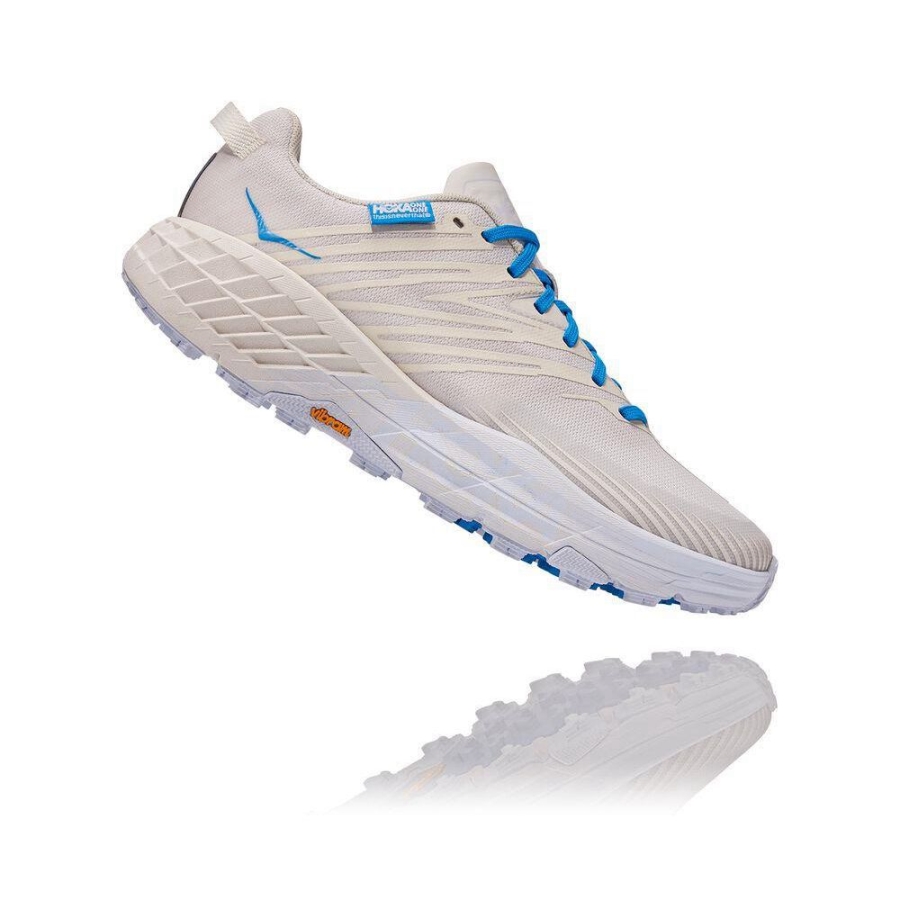 White Hoka Speedgoat 4 Men's Sneakers | USA07XZBU