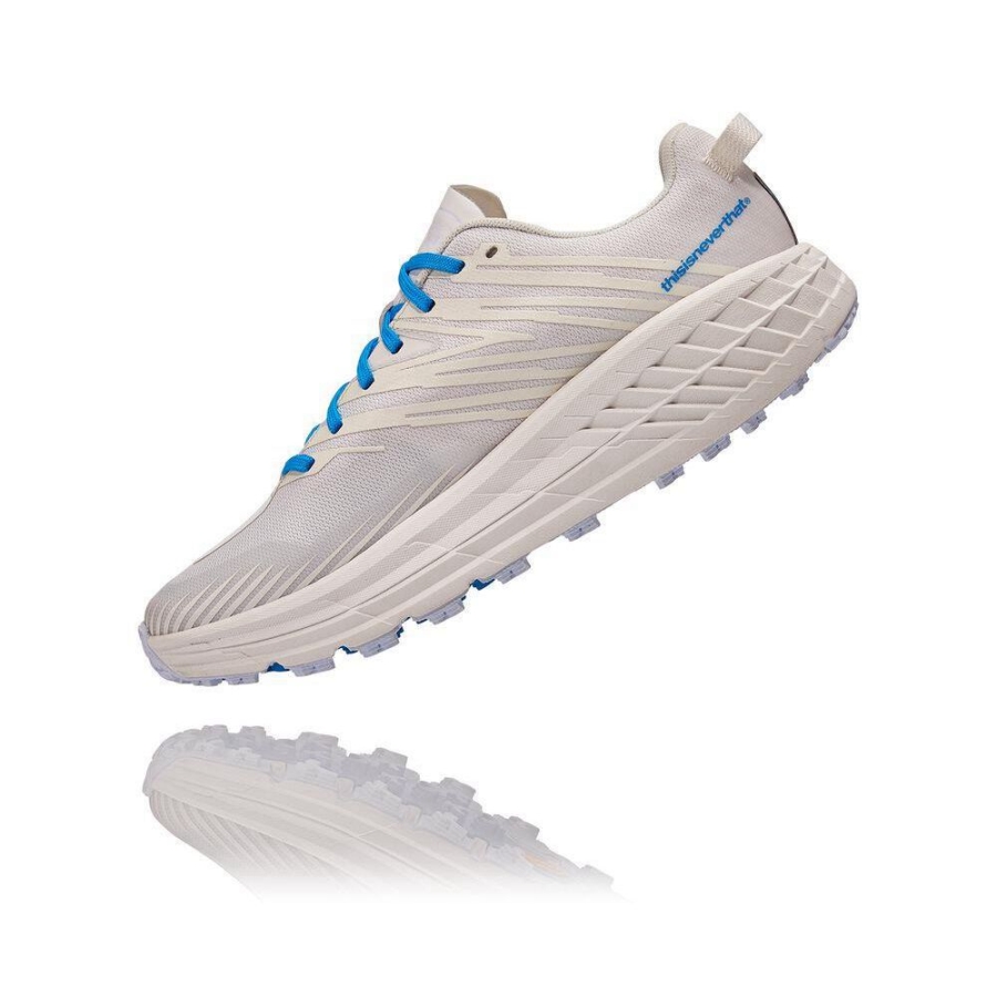 White Hoka Speedgoat 4 Men's Sneakers | USA07XZBU