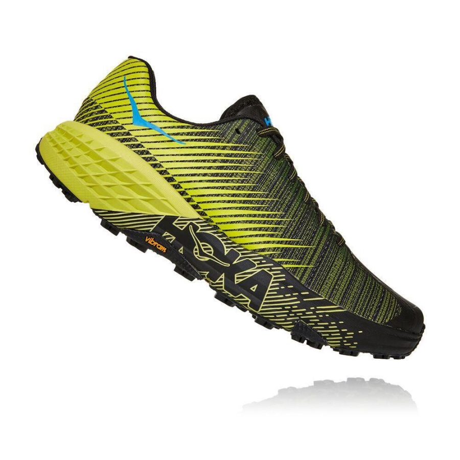 Yellow / Black Hoka EVO Speedgoat Men's Sneakers | USA47IFWH