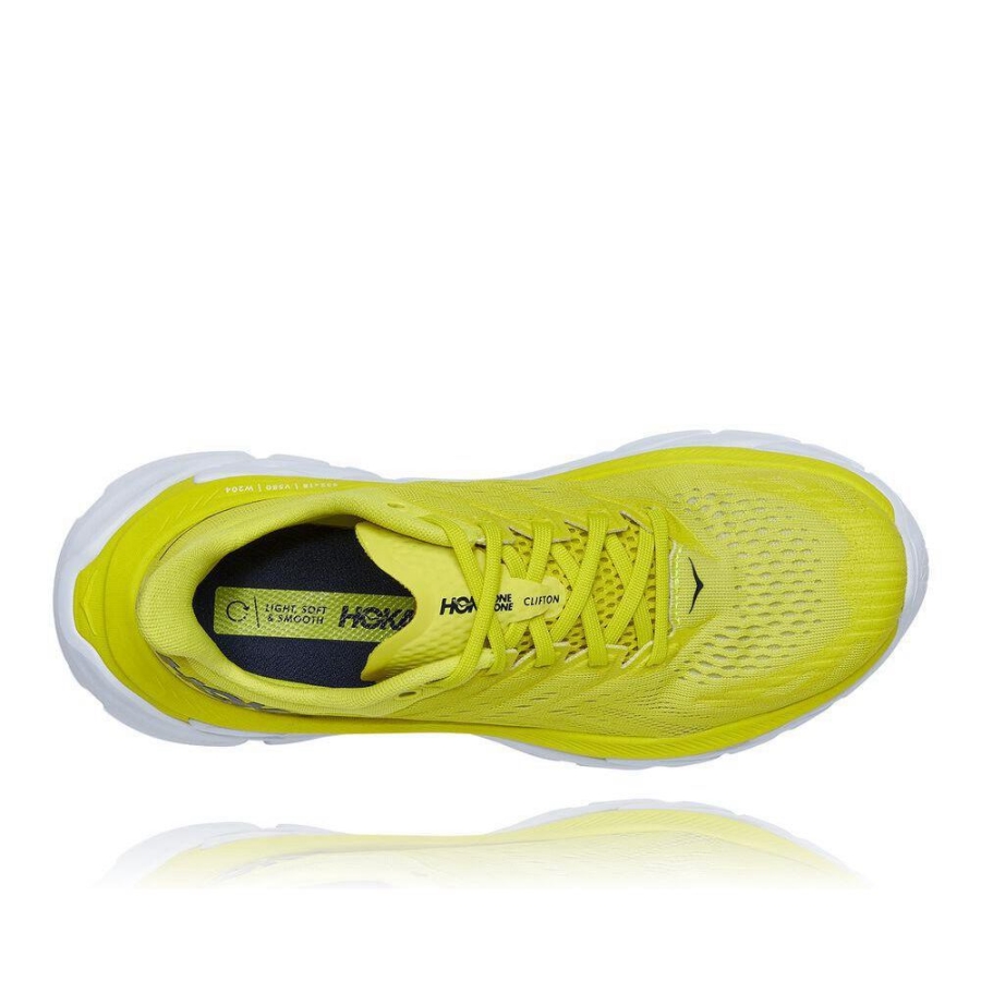 Yellow Hoka Clifton Edge Men's Sneakers | USA17JDFC