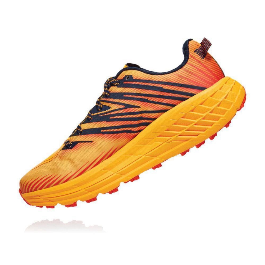 Yellow Hoka Speedgoat 4 Men's Running Shoes | USA70NJCR