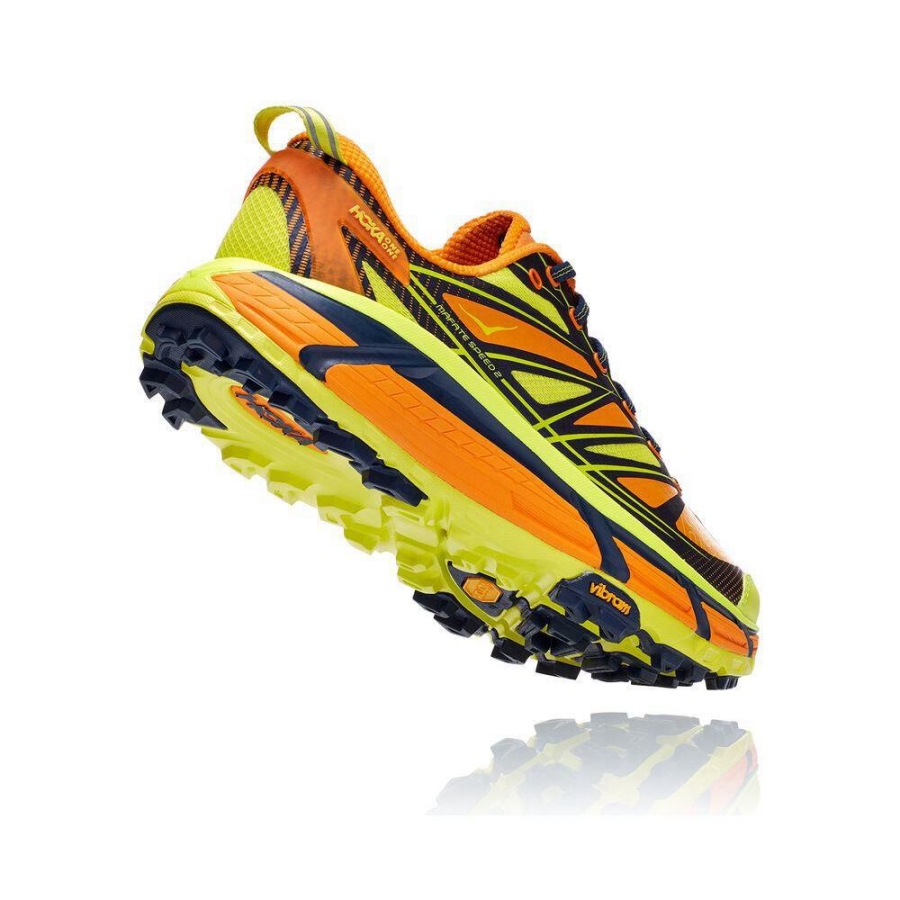 Yellow / Orange Hoka Mafate Speed 3 Men's Hiking Shoes | USA12GFBA