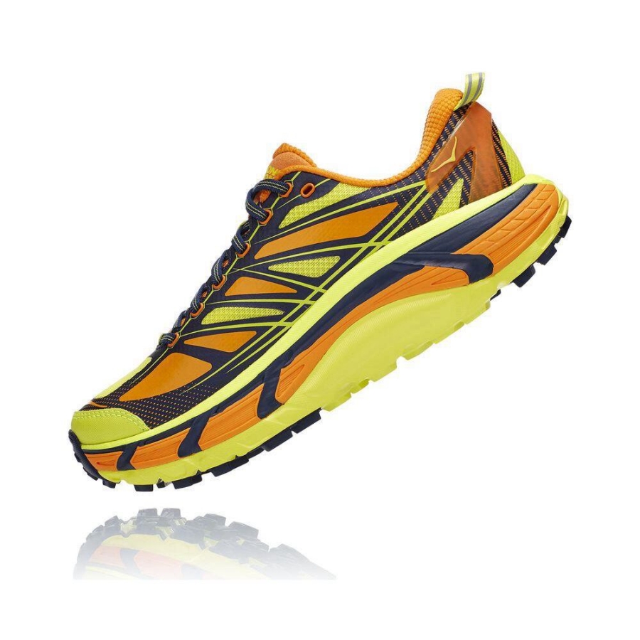 Yellow / Orange Hoka Mafate Speed 3 Men's Hiking Shoes | USA12GFBA